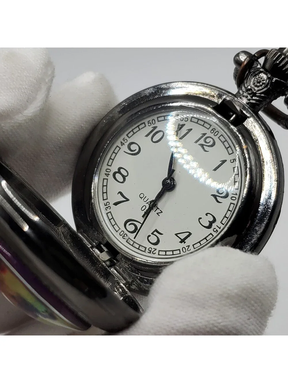 Galaxy Style Small 36mm Quartz Pocket Watch New Battery